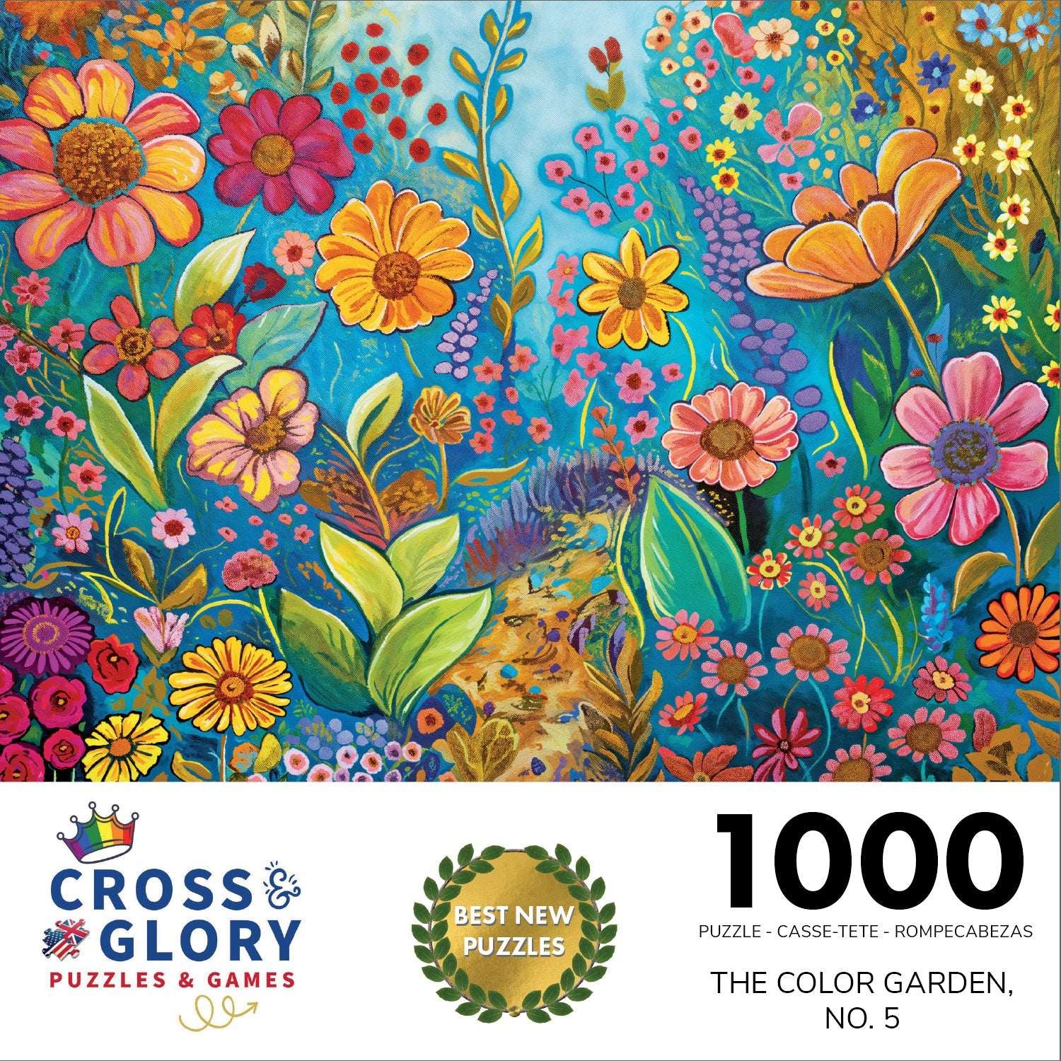 Garden Puzzle – The Color Garden, No. 5 – 1000 Piece Jigsaw Puzzle