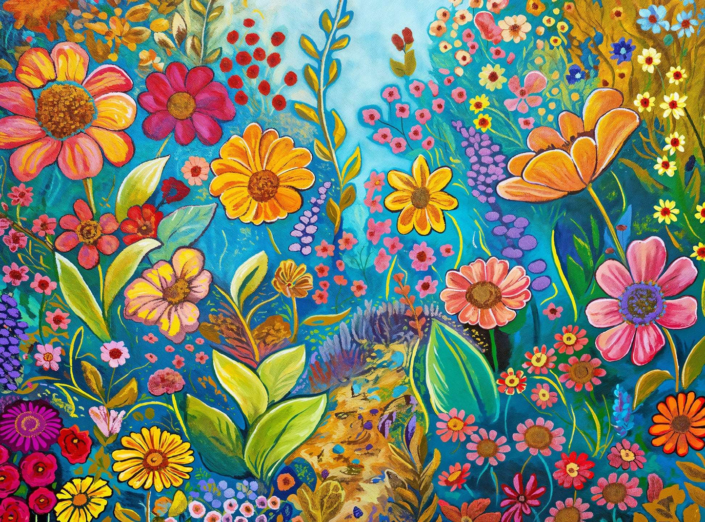 Garden Puzzle – The Color Garden, No. 5 – 1000 Piece Jigsaw Puzzle