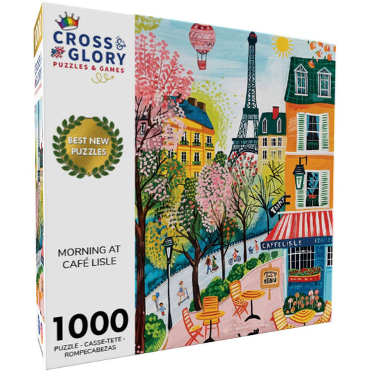 City Jigsaw Puzzle – Morning at Café Lisle – 1000 Piece Jigsaw Puzzle