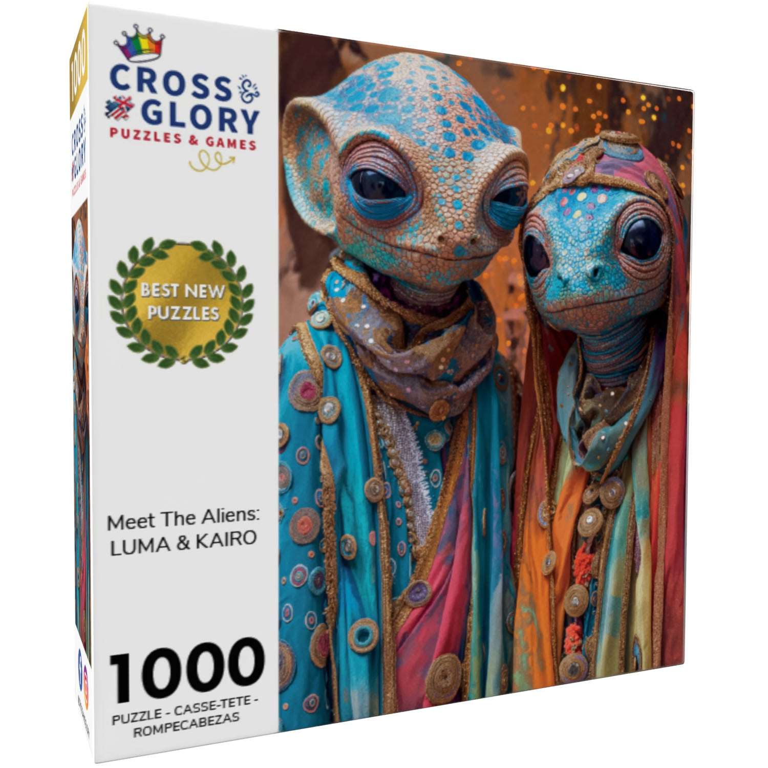 Alien Puzzle – Meet The Aliens: Luma & Kairo – 1000 Piece Jigsaw Puzzle