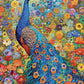 Peacock Puzzle – Peacock Noir – 1000 Piece Jigsaw Puzzle