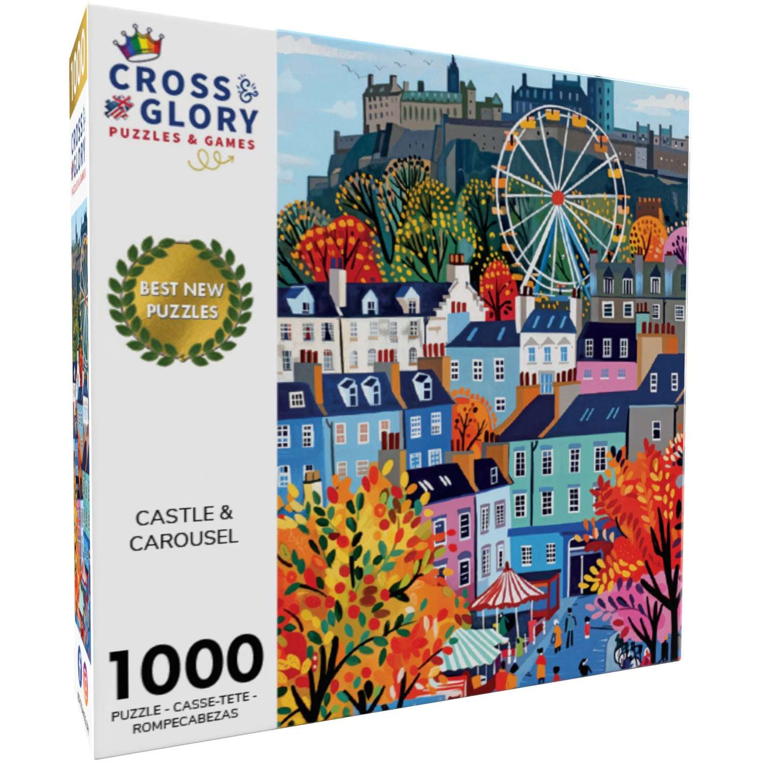 Castle Puzzle – Castle & Carousel – 1000 Piece Jigsaw Puzzle