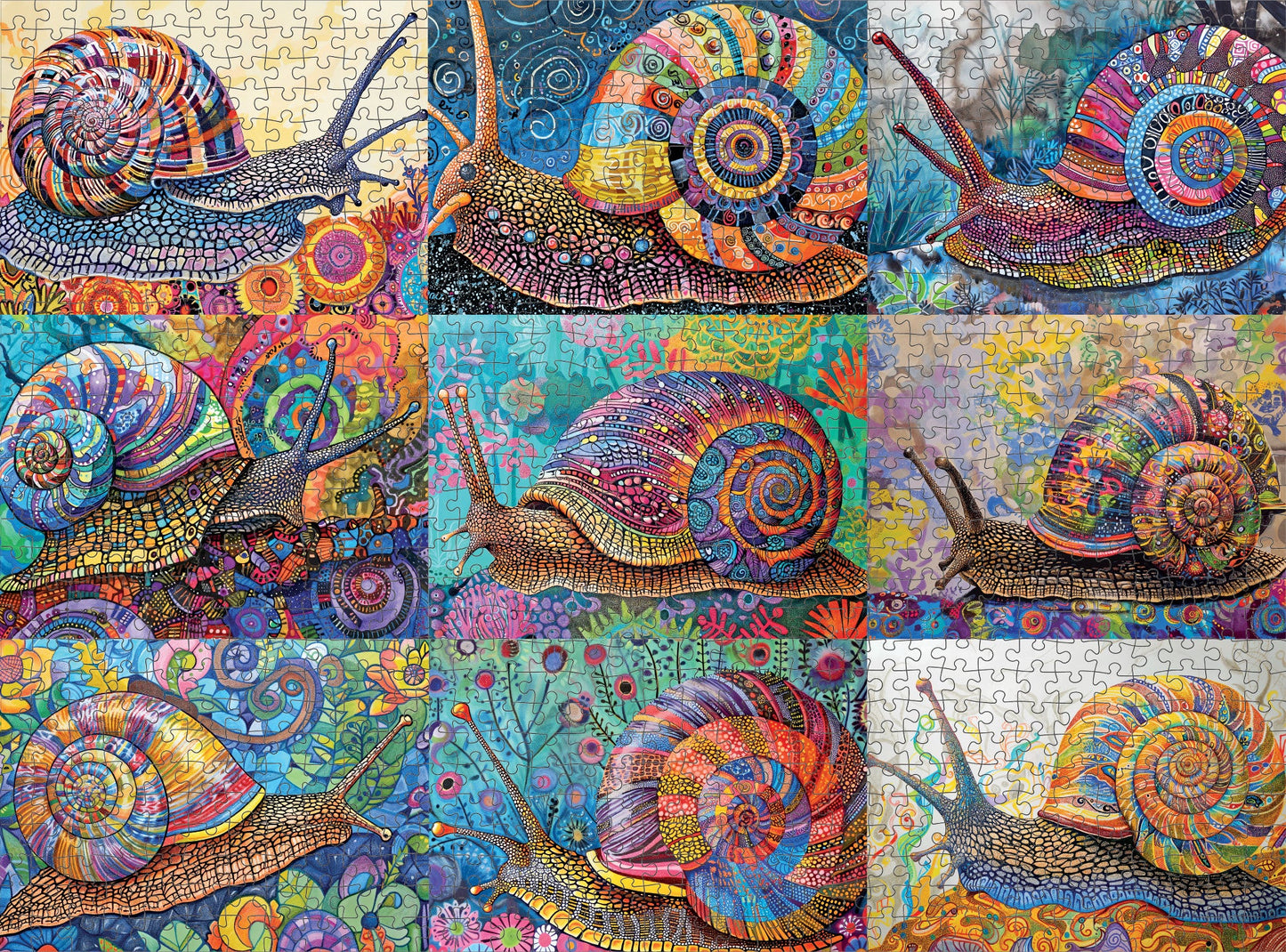 The Snail Parade - 1000 Piece Jigsaw Puzzle