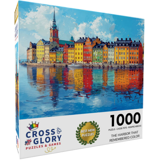 The Harbor That Remembered Color - 1000 Piece Jigsaw Puzzle