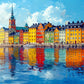 The Harbor That Remembered Color - 1000 Piece Jigsaw Puzzle