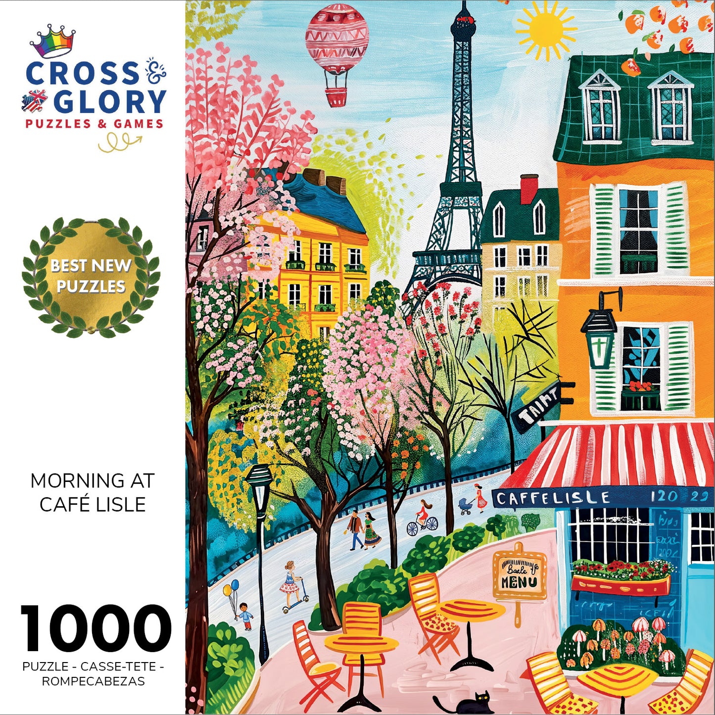 Morning at Café Lisle - 1000 Piece Jigsaw Puzzle