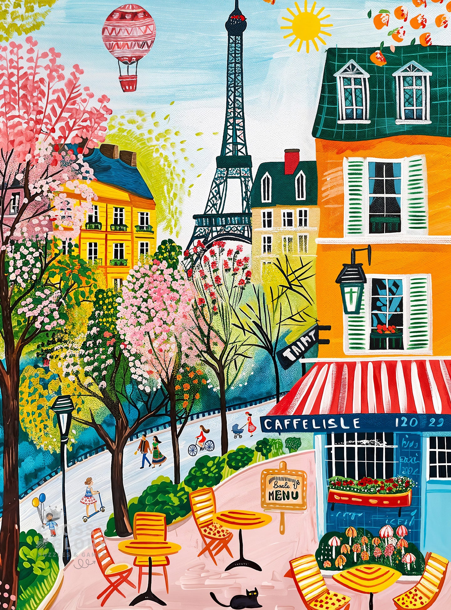 Morning at Café Lisle - 1000 Piece Jigsaw Puzzle