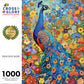 Peacock Noir - 1000 Piece Jigsaw Puzzle