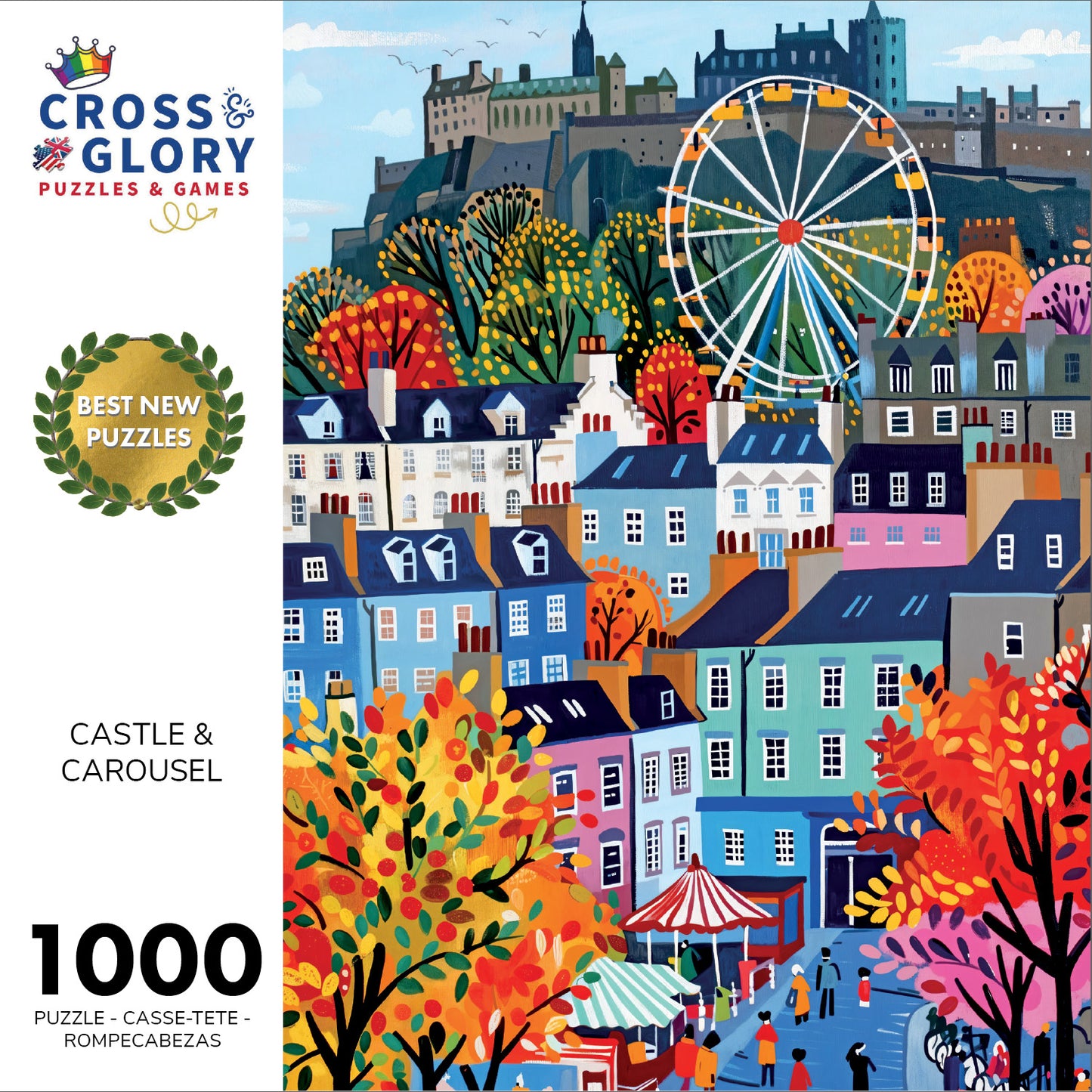 Castle & Carousel - 1000 Piece Jigsaw Puzzle