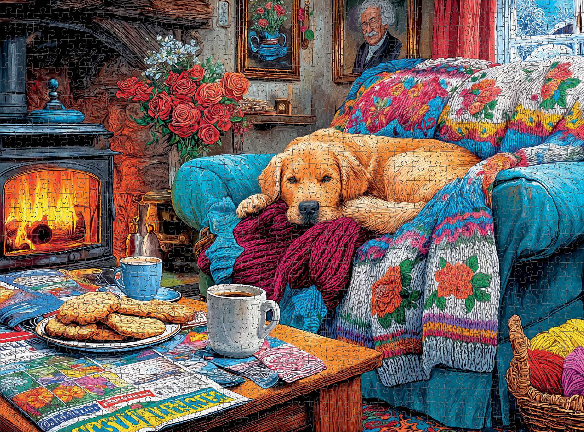 Dog Puzzle – A Good Dog – 1000 Piece Jigsaw Puzzle