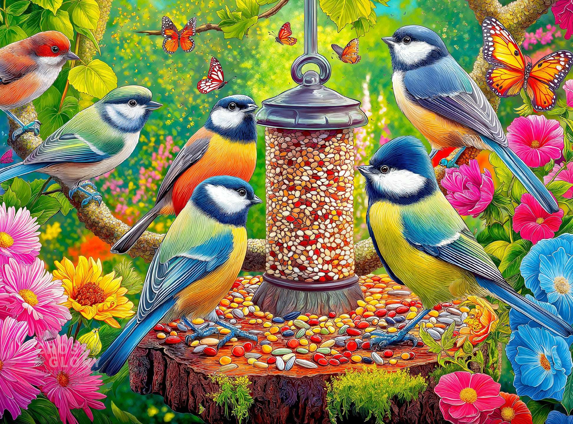 Bird Puzzle – Feathers at First Light – 1000 Piece Jigsaw Puzzle