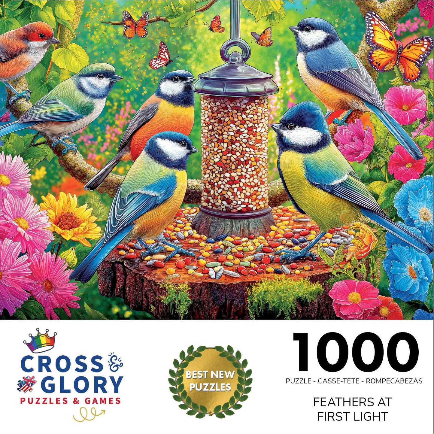 Bird Puzzle – Feathers at First Light – 1000 Piece Jigsaw Puzzle