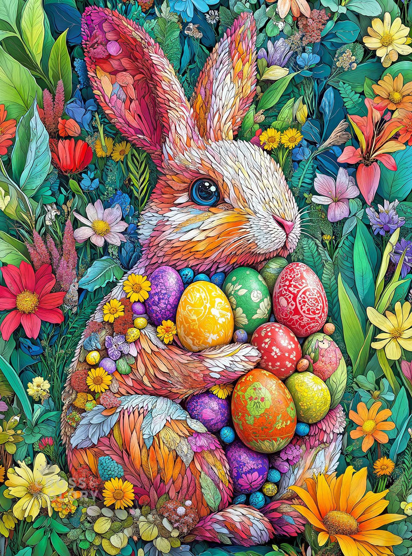 Bunny Puzzle – The Easter Garden Bunny – 1000 Piece Jigsaw Puzzle