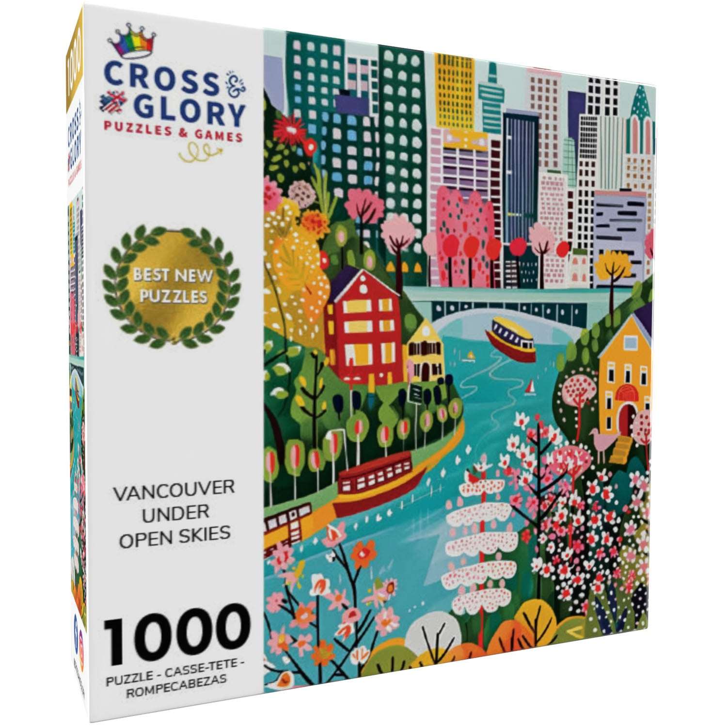 Vancouver Jigsaw Puzzle – Vancouver Under Open Skies – 1000 Piece Jigsaw Puzzle