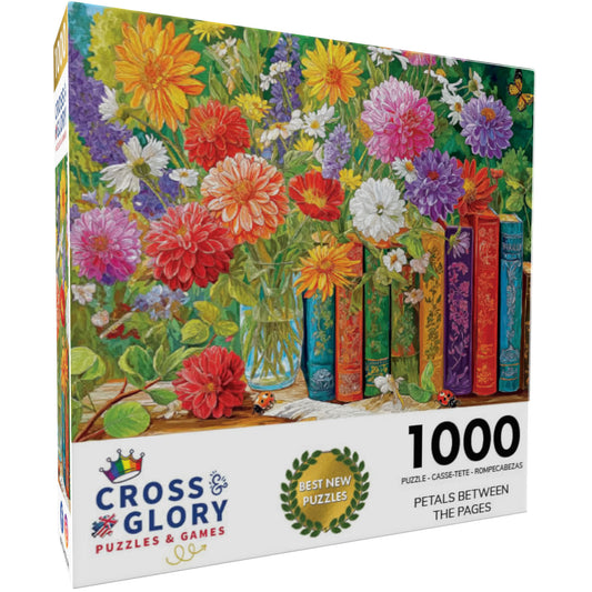 Petals Between the Pages - 1000 Piece Jigsaw Puzzle