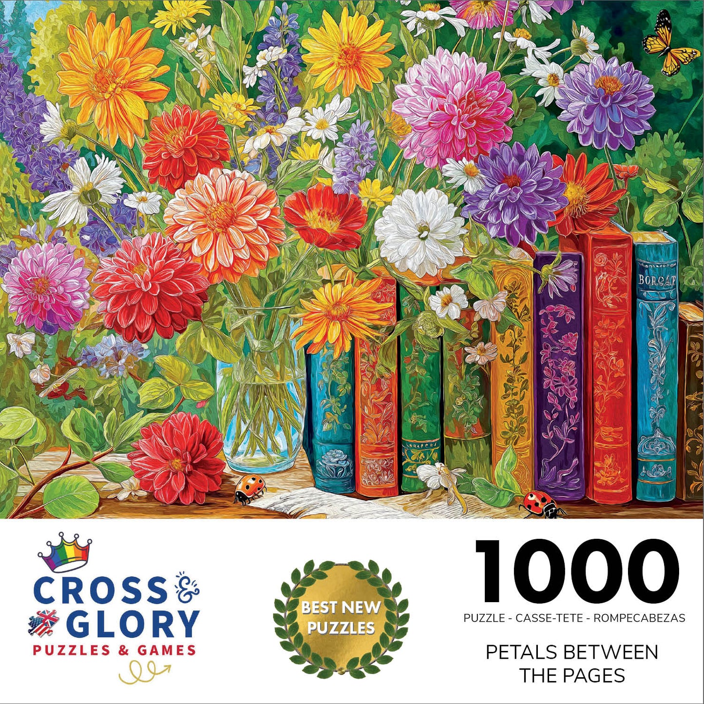 Petals Between the Pages - 1000 Piece Jigsaw Puzzle
