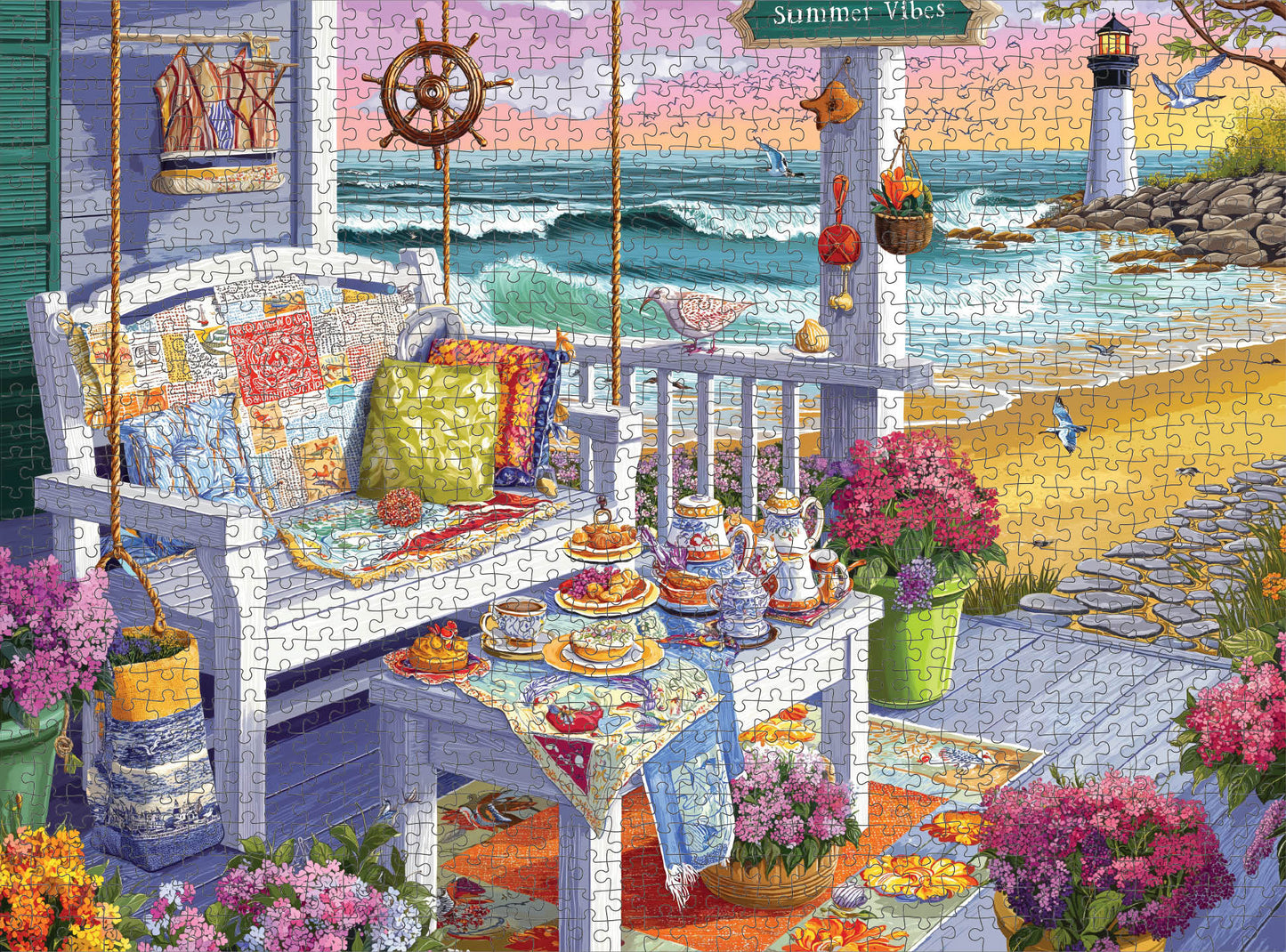 Tea at Tidelight - 1000 Piece Jigsaw Puzzle