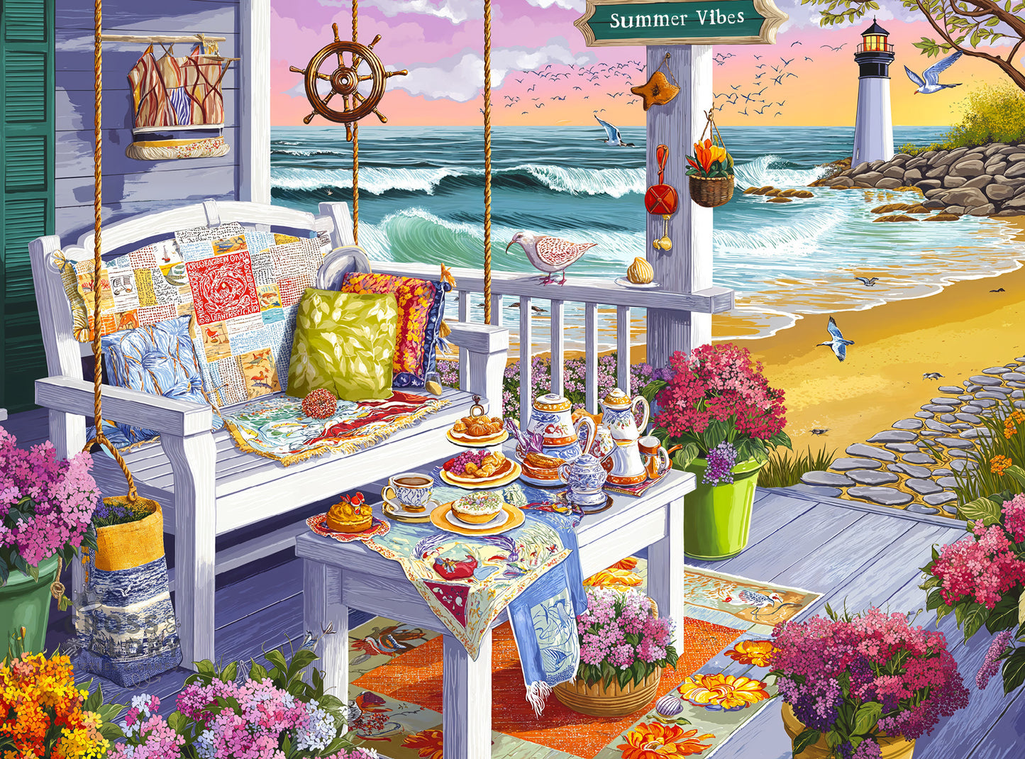 Tea at Tidelight - 1000 Piece Jigsaw Puzzle