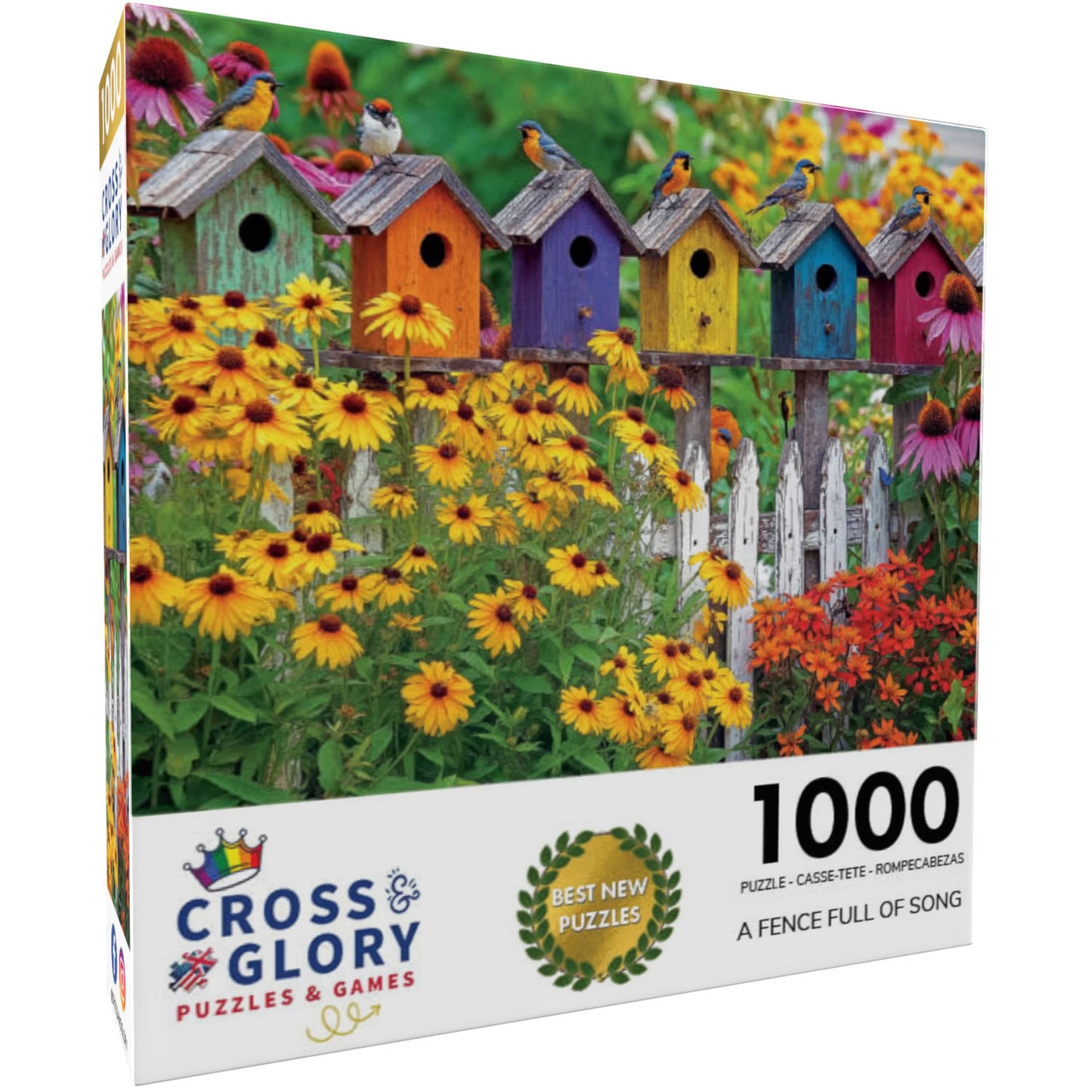 A Fence Full of Song - 1000 Piece Jigsaw Puzzle