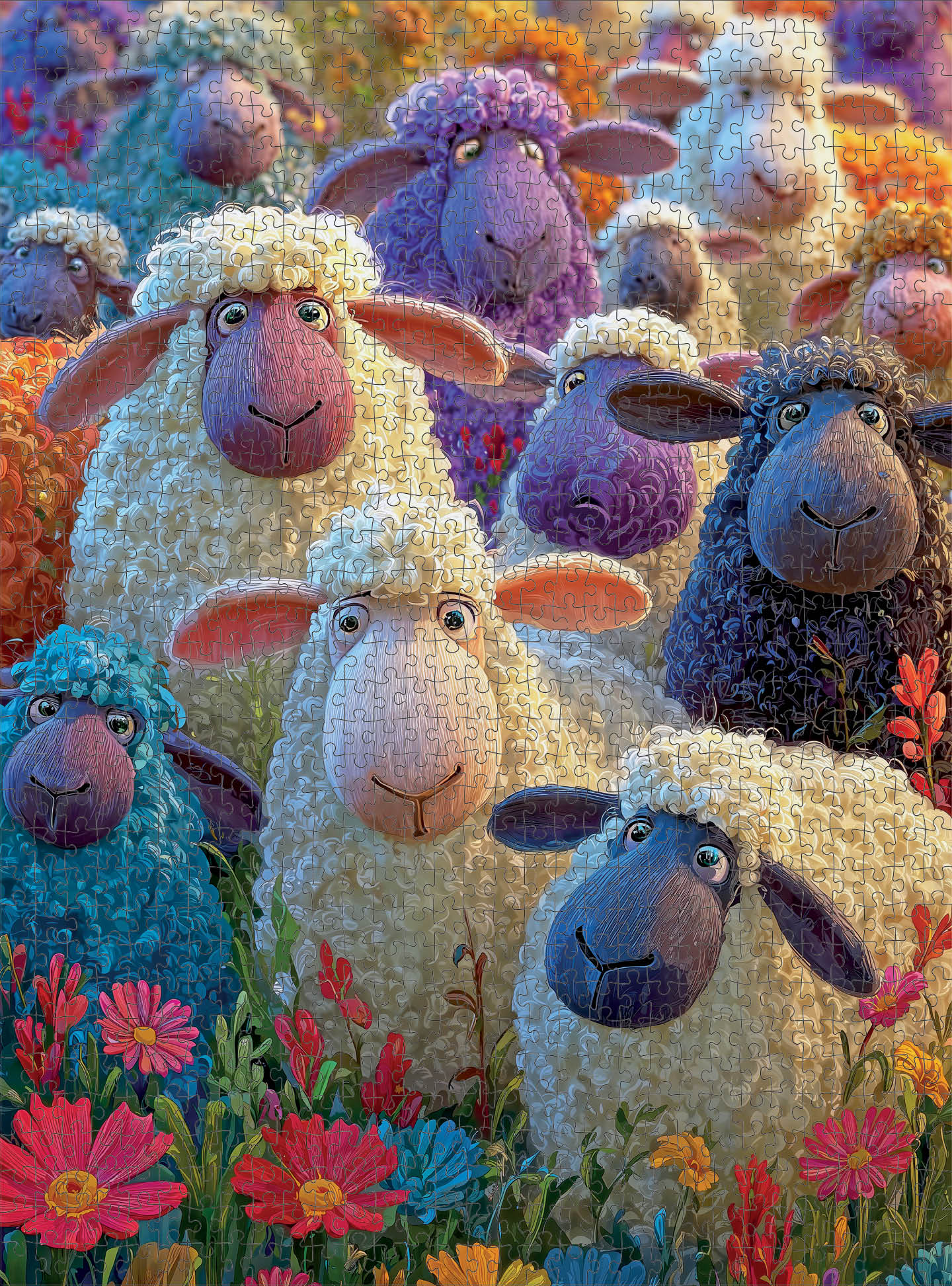 All Eyes on Ewe - 1000 Piece Jigsaw Puzzle