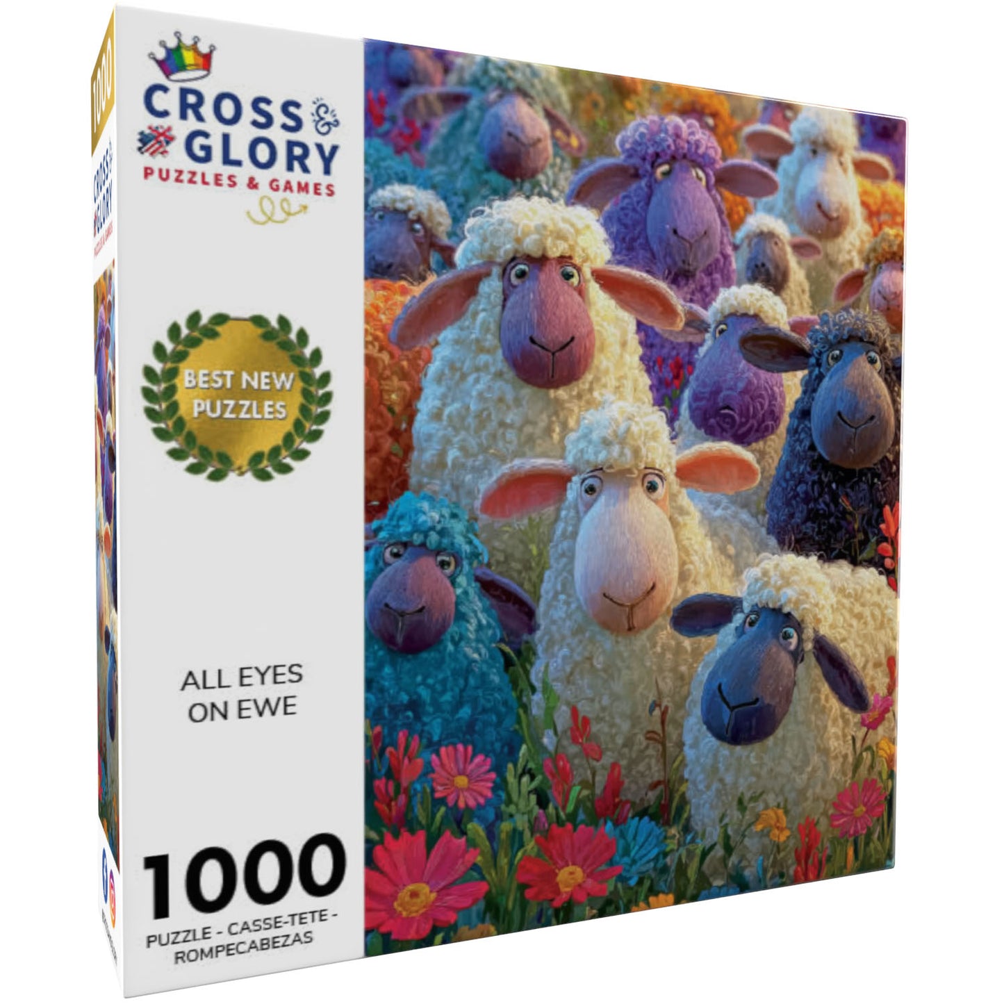 All Eyes on Ewe - 1000 Piece Jigsaw Puzzle