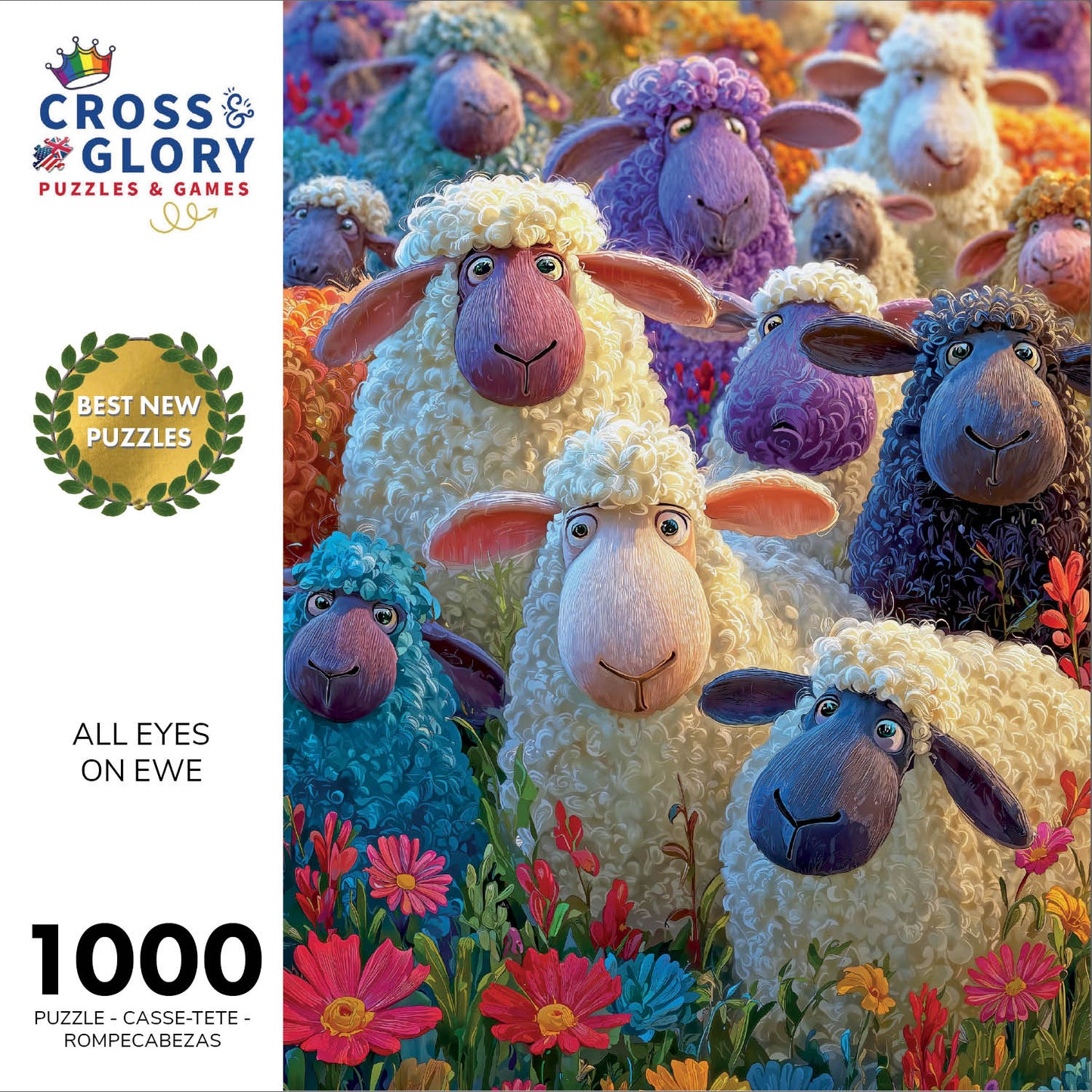 All Eyes on Ewe - 1000 Piece Jigsaw Puzzle