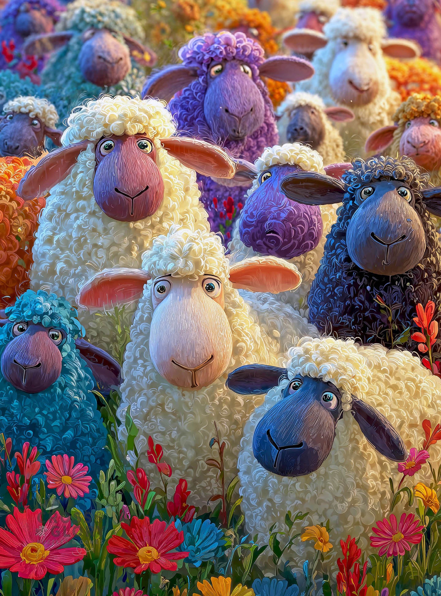 All Eyes on Ewe - 1000 Piece Jigsaw Puzzle
