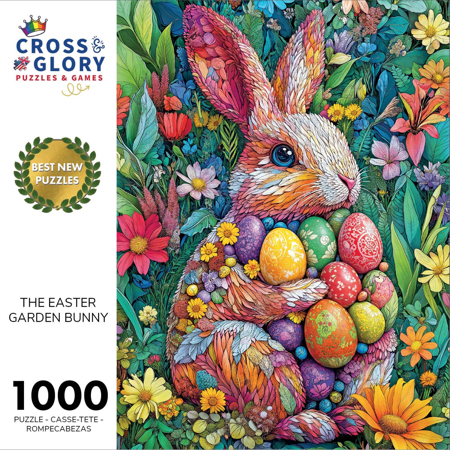 The Easter Garden Bunny - 1000 Piece Jigsaw Puzzle