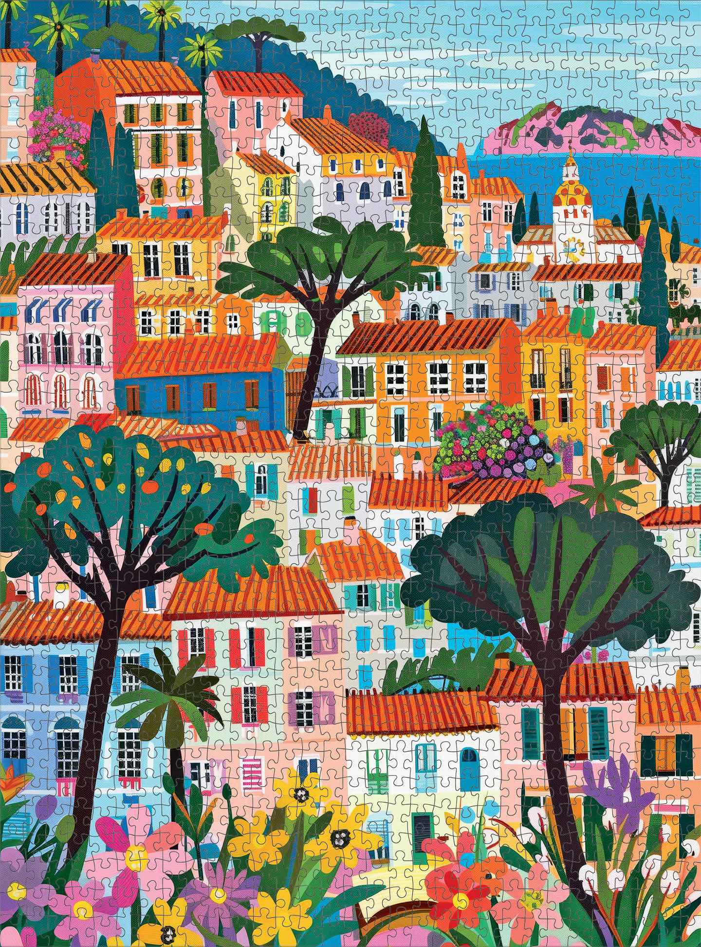 A Bright Day in Cannes - 1000 Piece Jigsaw Puzzle