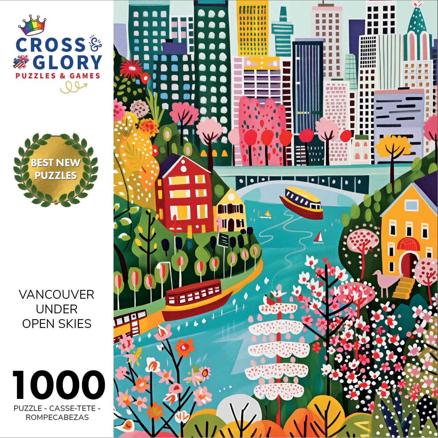 Vancouver Under Open Skies - 1000 Piece Jigsaw Puzzle
