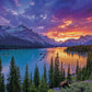 The Last Light of the Rockies - 1000 Piece Jigsaw Puzzle