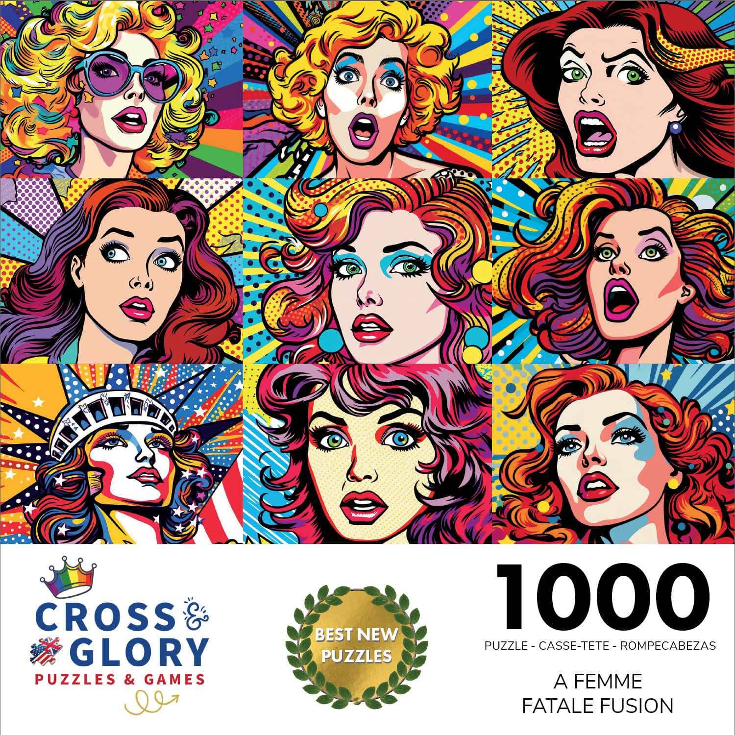 A Femme Fatale Fusion - 1000 Piece Jigsaw Puzzle Jigsaw Puzzles Cross & Glory