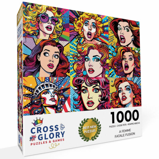 A Femme Fatale Fusion - 1000 Piece Jigsaw Puzzle Jigsaw Puzzles Cross & Glory
