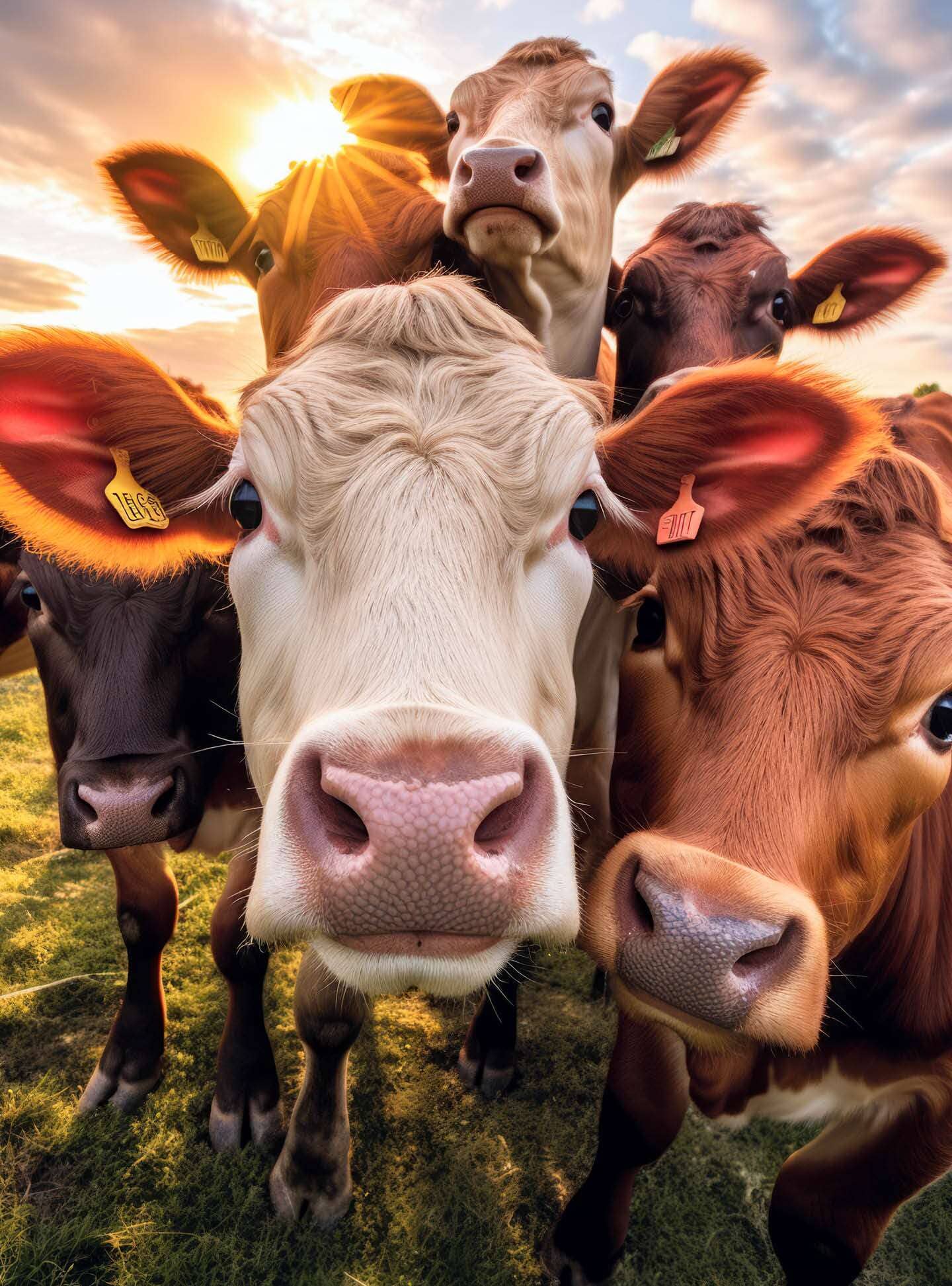 Bovine Bonanza: A Moo-vellous Selfie - 1000 Piece Jigsaw Puzzle Jigsaw Puzzles Cross & Glory