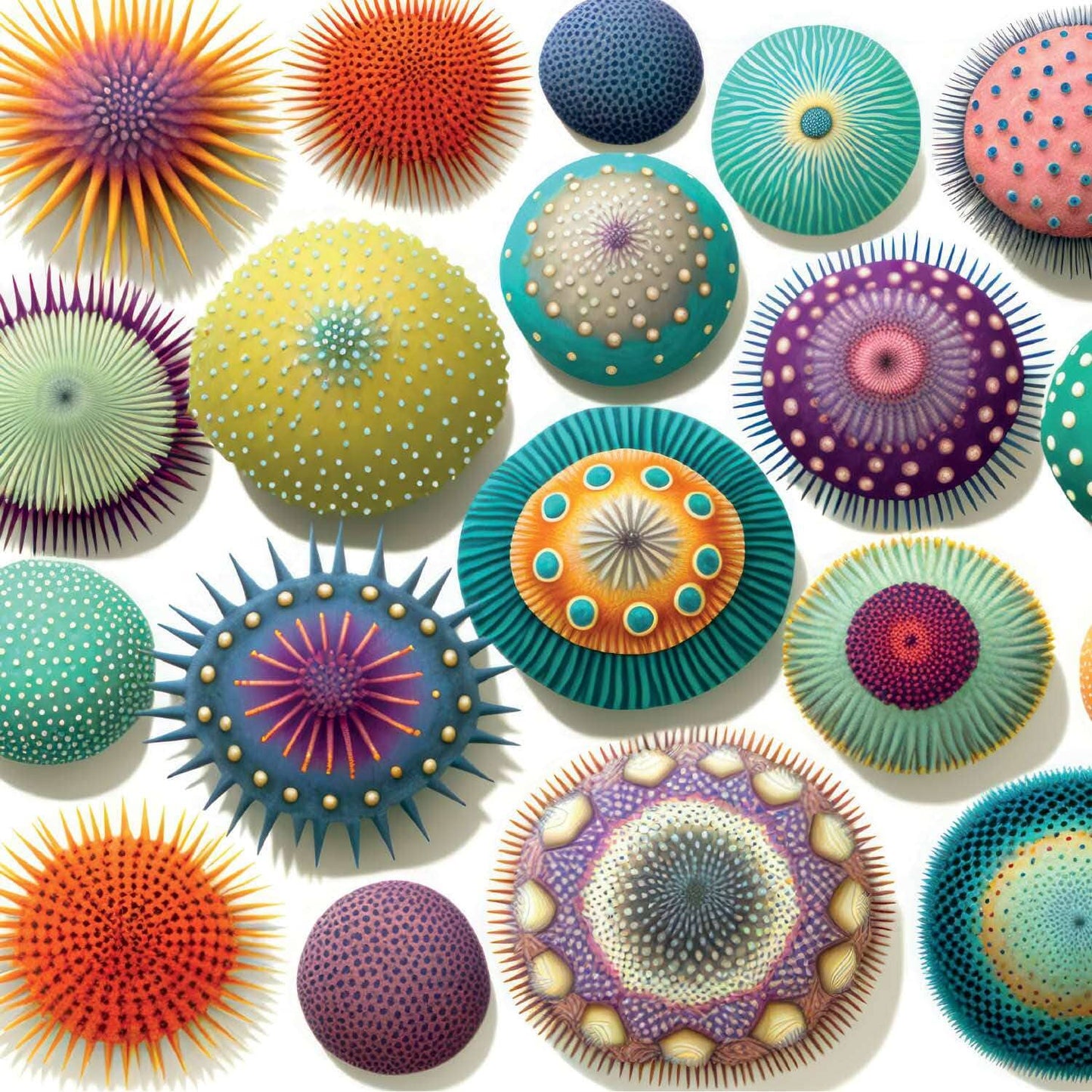 Colorful Sea Urchins - 1000 Piece Jigsaw Puzzle Jigsaw Puzzles Cross & Glory