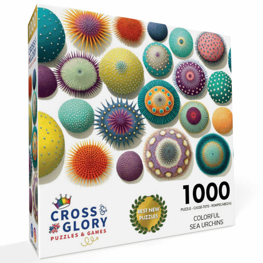 Colorful Sea Urchins - 1000 Piece Jigsaw Puzzle Jigsaw Puzzles Cross & Glory