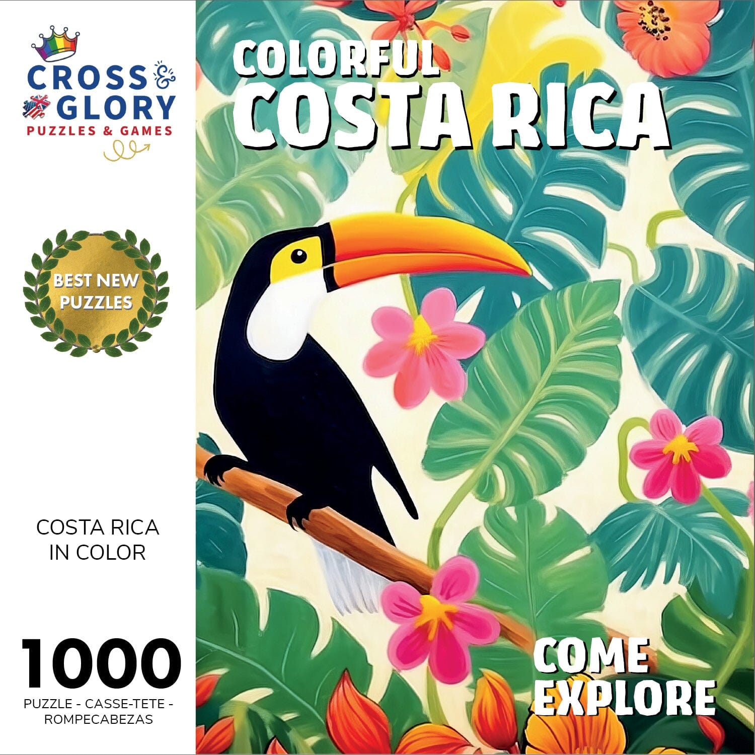 Costa Rica in Color - 1000 Piece Jigsaw Puzzle Jigsaw Puzzles Cross & Glory