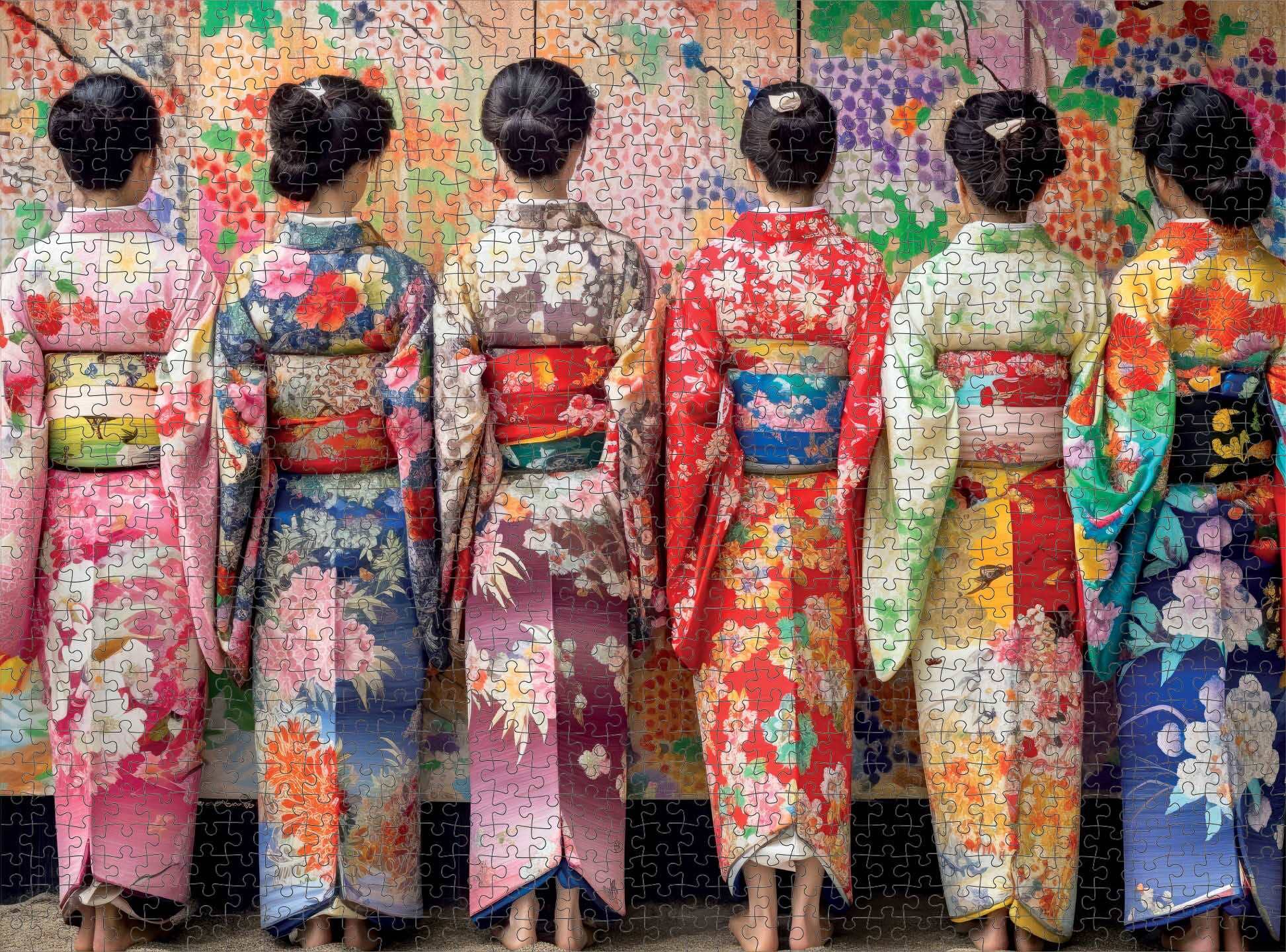 Elegant Kimono Beauties - 1000 Piece Jigsaw Puzzle Jigsaw Puzzles Cross & Glory