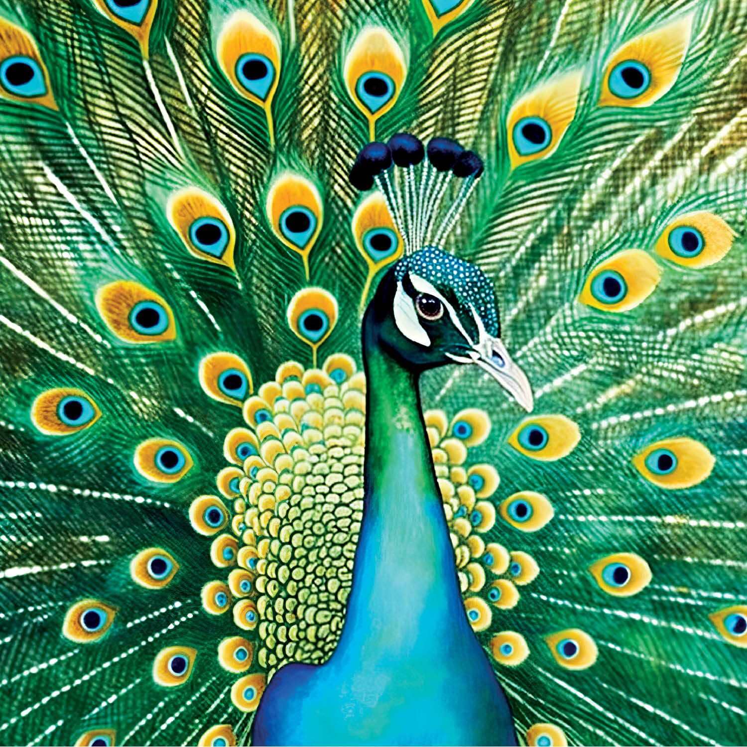 Emerald Peacock - 1000 Piece Jigsaw Puzzle Jigsaw Puzzles Cross & Glory