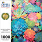 Gilded Garden: Radiant Succulents - Hens & Chicks - 1000 Piece Jigsaw Puzzle Jigsaw Puzzles Cross & Glory