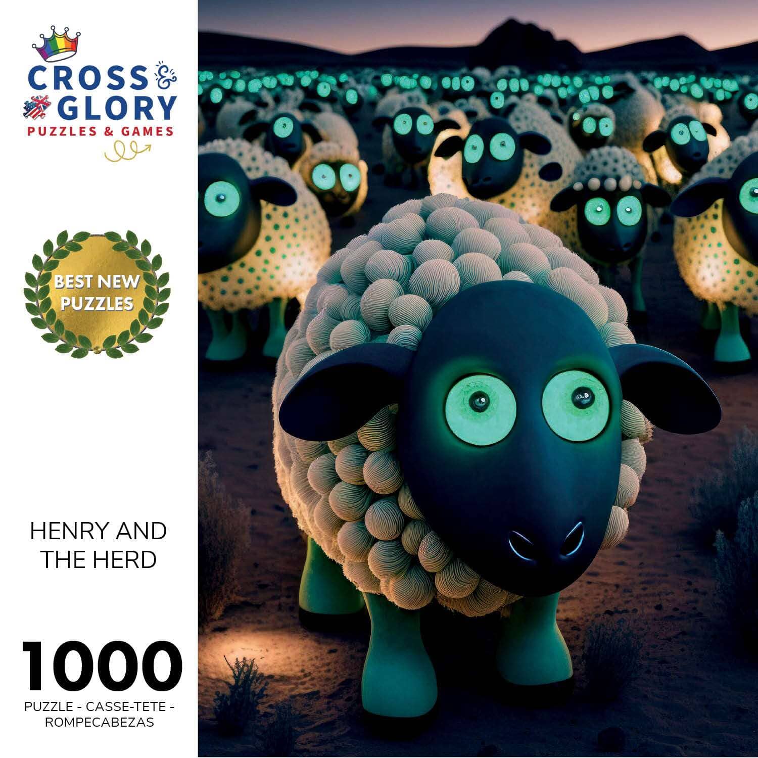 Henry and The Herd - 1000 Piece Jigsaw Puzzle Jigsaw Puzzles Cross & Glory