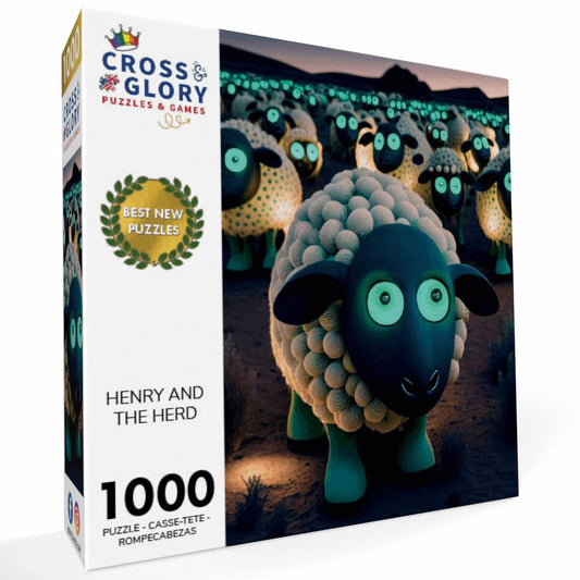 Henry and The Herd - 1000 Piece Jigsaw Puzzle Jigsaw Puzzles Cross & Glory