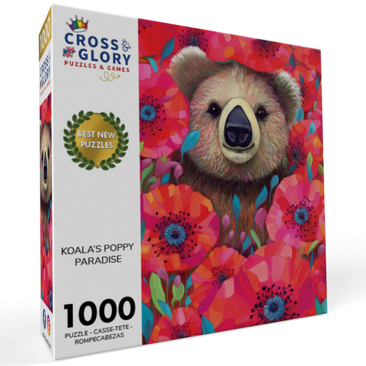 Koala's Poppy Paradise - 1000 Piece Jigsaw Puzzle Jigsaw Puzzles Cross & Glory