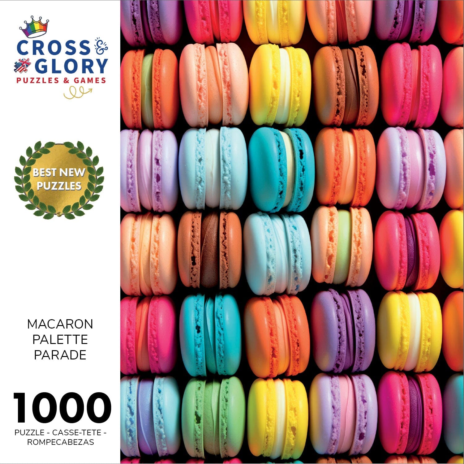 Macaron Palette Parade - 1000 Piece Jigsaw Puzzle Jigsaw Puzzles Cross & Glory