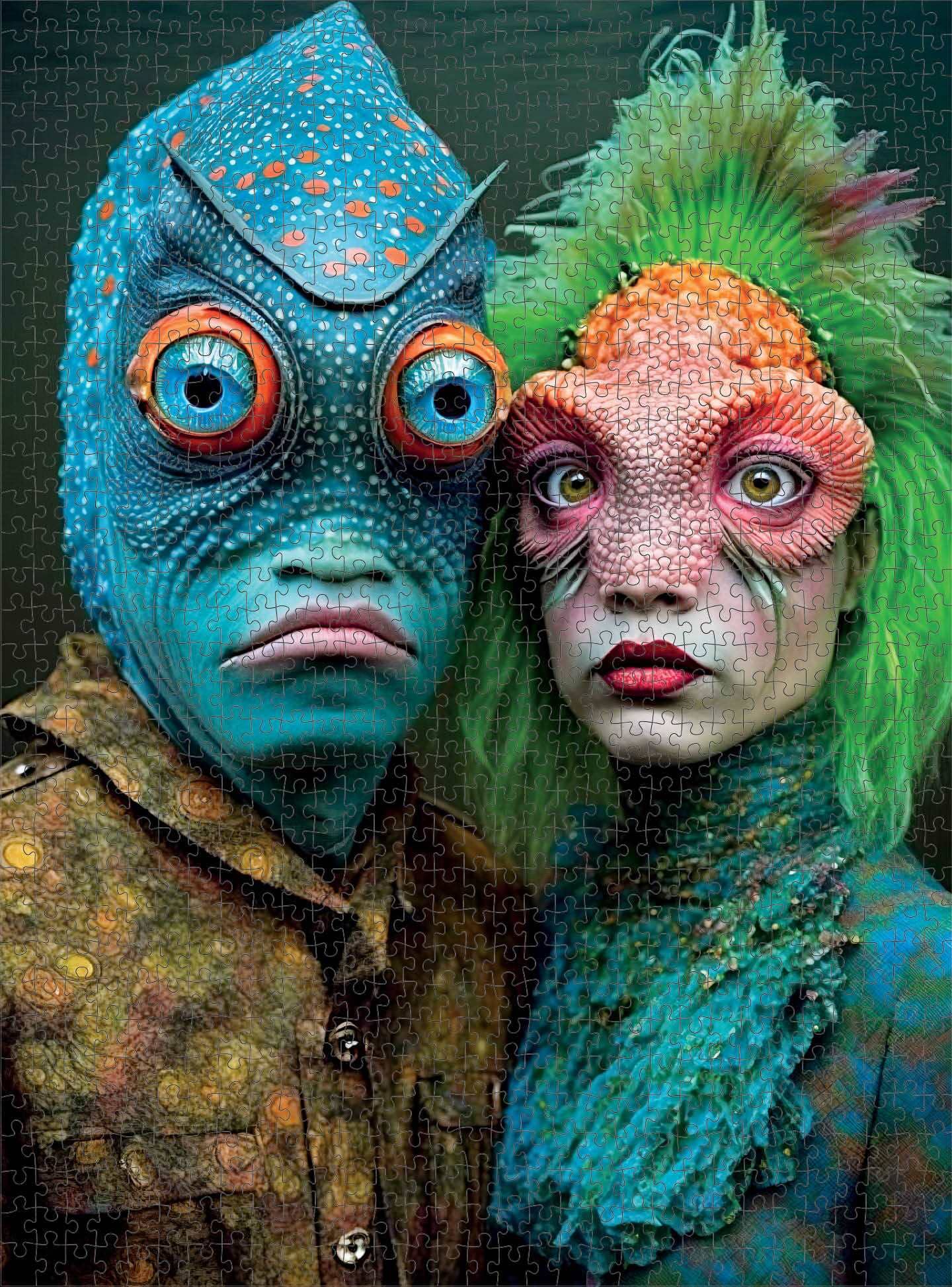 Meet the Aliens: Tralyn and Jorin - 1000 Piece Jigsaw Puzzle Jigsaw Puzzles Cross & Glory