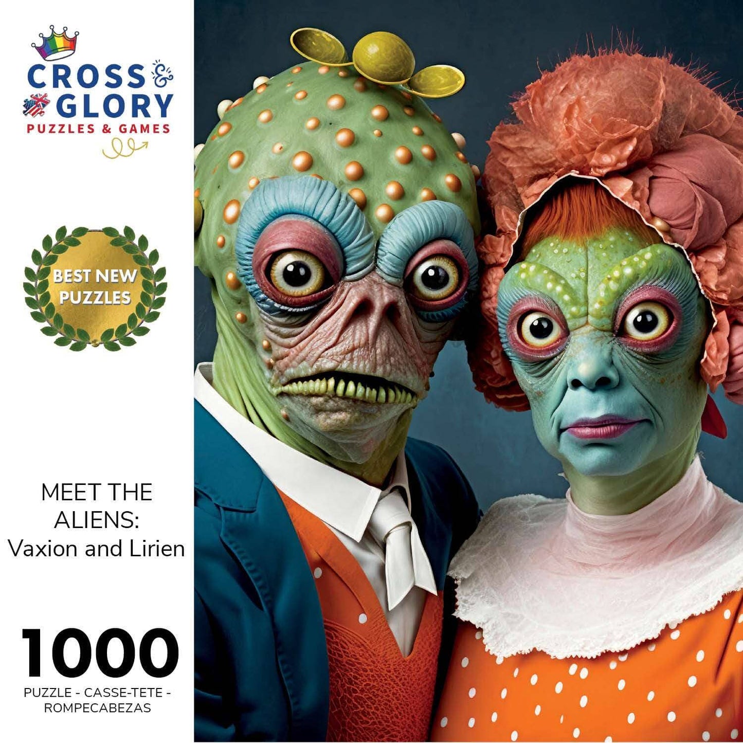 Meet The Aliens: Vaxion and Lirien - 1000 Piece Jigsaw Puzzle Jigsaw Puzzles Cross & Glory