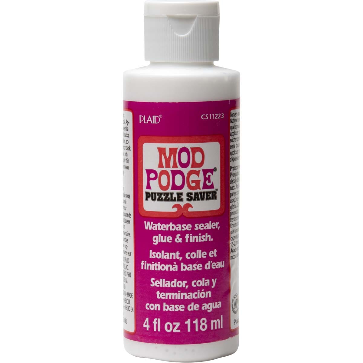 Mod Podge Puzzle Saver Glue, Sealer, and Finish, Clear, 4 fl oz Plaid Enterprises Inc.