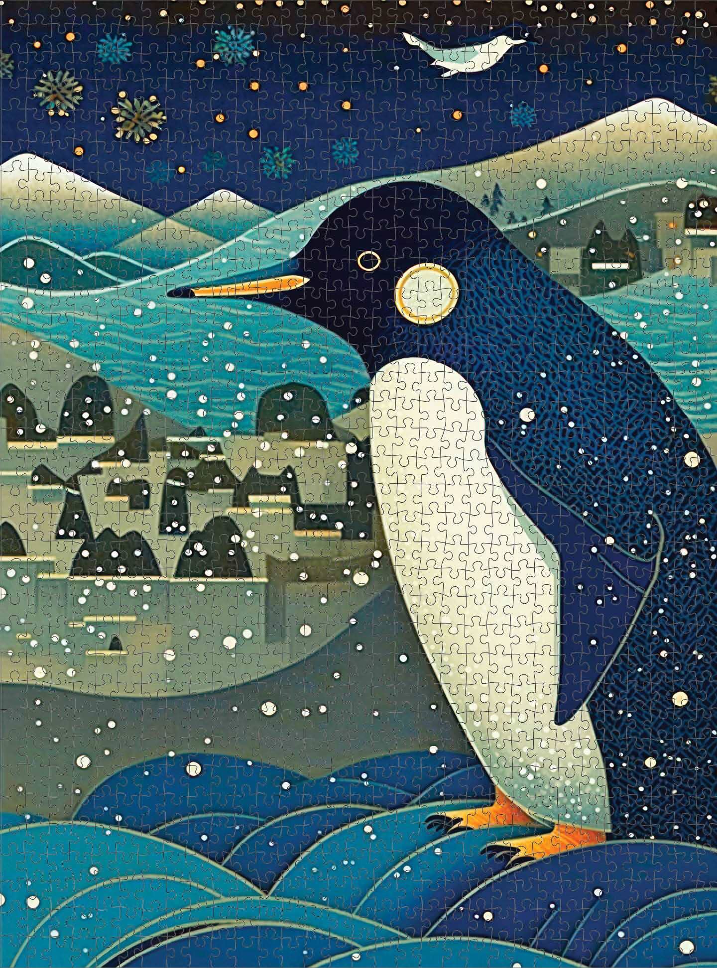 Mystical Penguin - 1000 Piece Jigsaw Puzzle Jigsaw Puzzles Cross & Glory