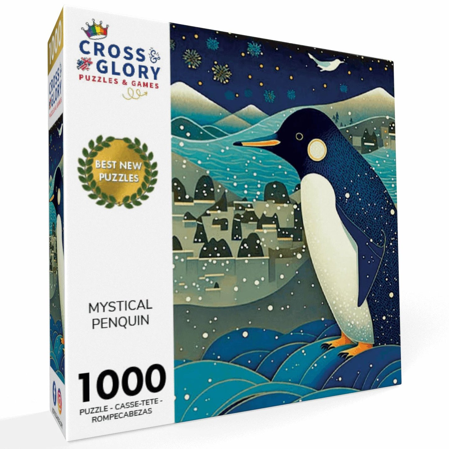 Mystical Penguin - 1000 Piece Jigsaw Puzzle Jigsaw Puzzles Cross & Glory