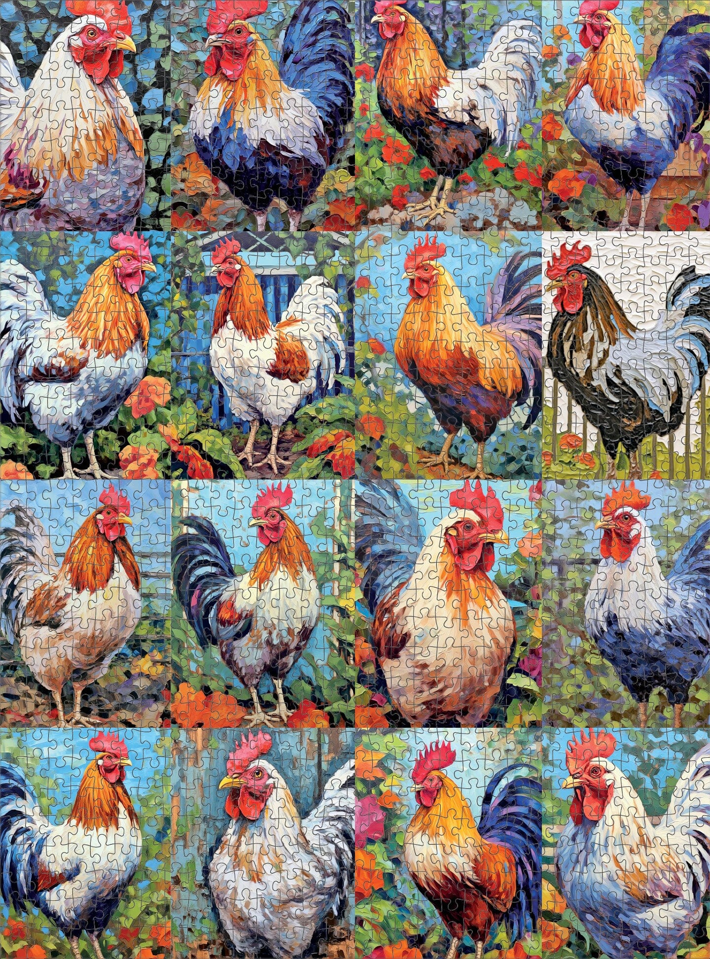 Poultry in Paradise: A Key West Tribute - 1000 Piece Jigsaw Puzzle Jigsaw Puzzles Cross & Glory